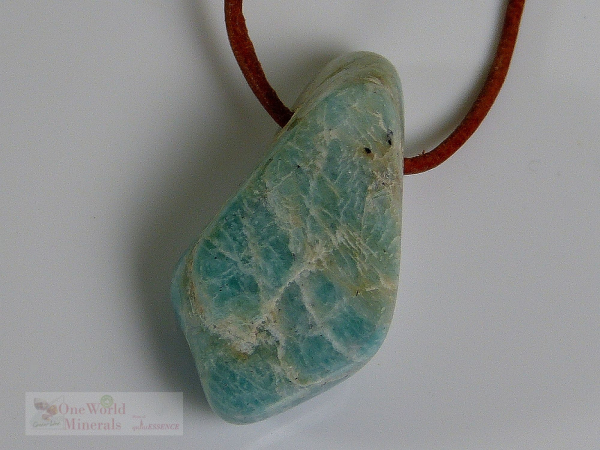 Amazonit, 3 Stück Anhänger, gebohrt